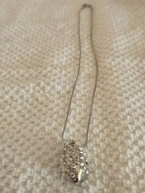 Costume Jewelry Football Pendant Necklace with Crystals